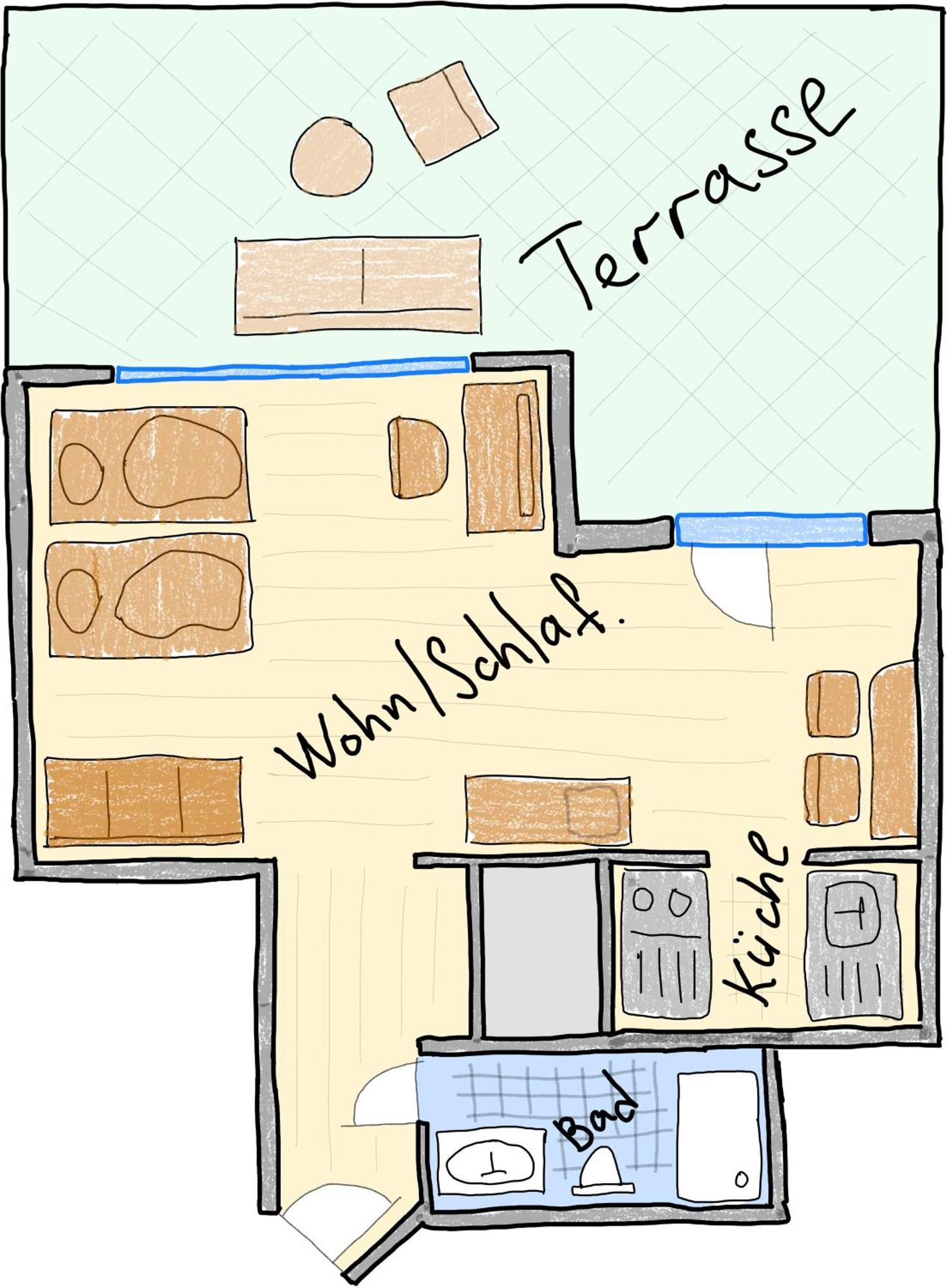 With Terrace Apartment Duisburg